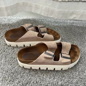 Papillio Cream Sandals with Adjustable Straps